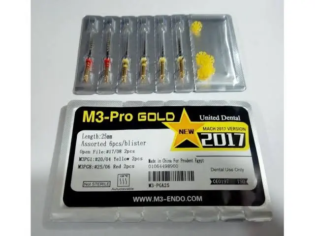 M3 pro gold Rotary  files