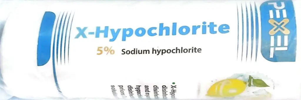 SODIUM HYPOCHLORITE SOLUTION 5% - Bottle 250ml ‏ Pexel