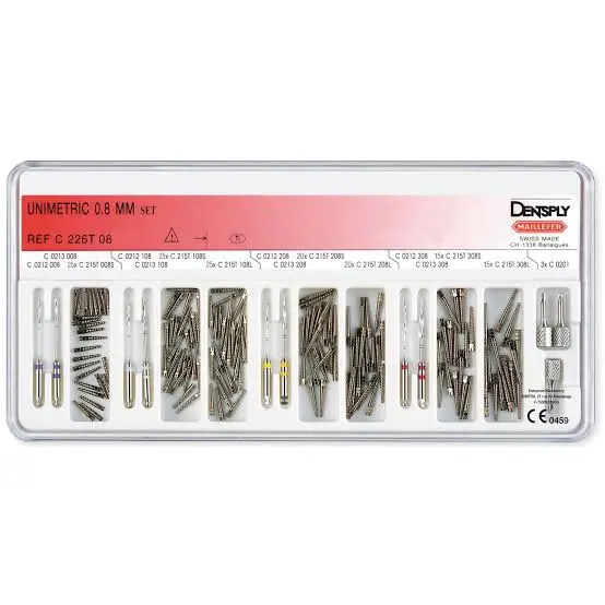 Dentsply Unimetric Set Titanium Post