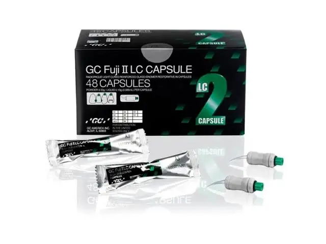 GC FUJI II LC CAPSULES LIGHT-CURE RESIN GLASS IONOMER ...‏