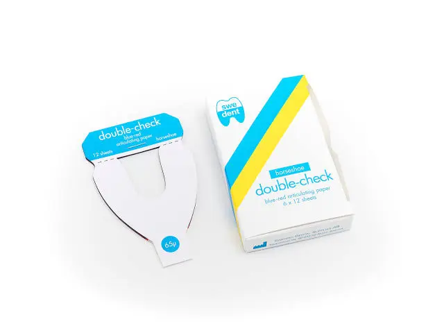 swedent Double check Horseshoe Articulating Paper (1sheet)‏‏ 