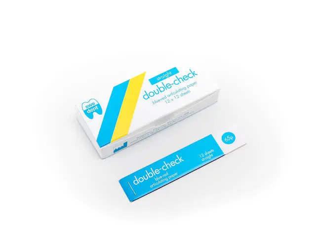 swedent Double check Straight Articulating Paper (12pcs)‏