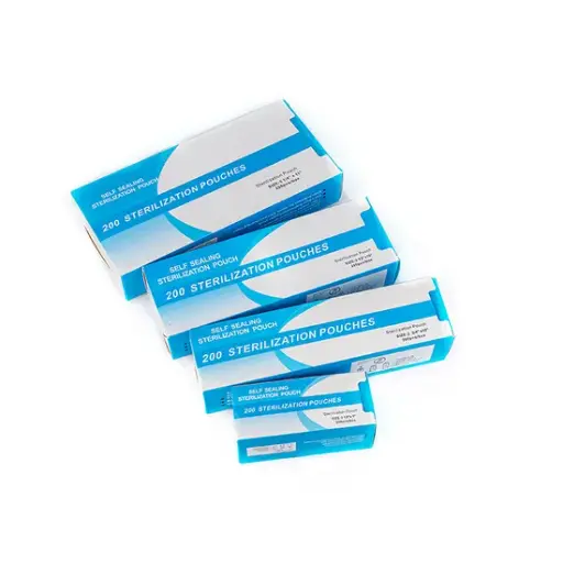 SELF SEALING STERILIZATION POUCHES  (High-quality) 200 PER BOX 